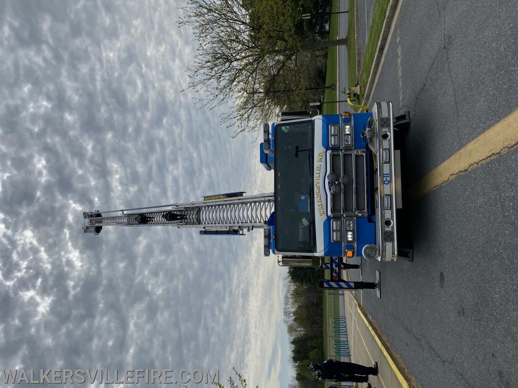  Quint 11 training with Co. 16 at Glade Elementary School.