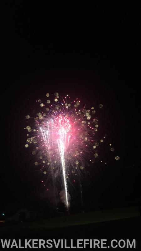 Fireworks display celebrating the class of 2020