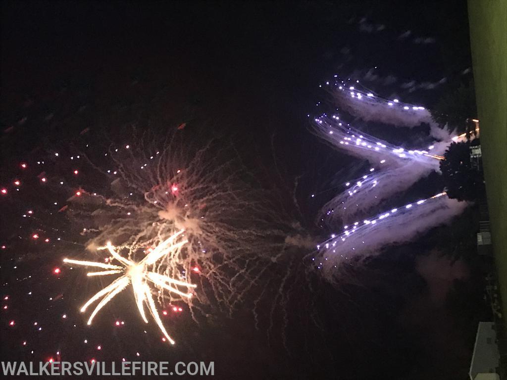 Fireworks display celebrating the class of 2020