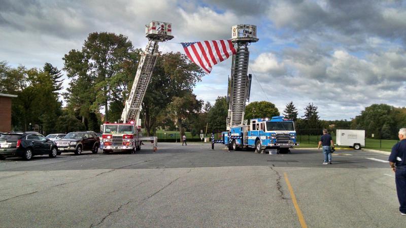 Quint 11 at the Fallen Firefighters' Memorial