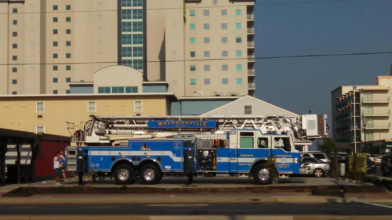 New Quint 11 on display at MD Firemen's Convention 2015